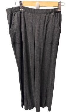 St John Women’s Small Charcoal Gray Wide Leg Pants